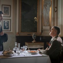 I fratelli De Filippo: Biagio Izzo e Domenico Pinelli in una scena del film