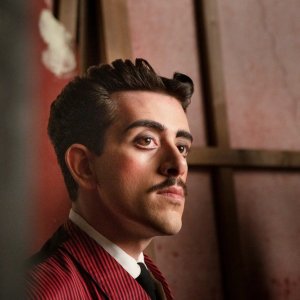 I fratelli De Filippo: Mario Autore durante una scena