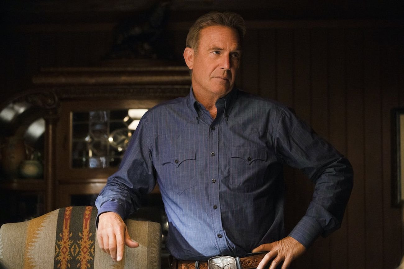 Kevin Costner in una scena di Yellowstone