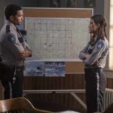 Dexter: New Blood: Alano Miller e Julia Jones in una scena del sesto episodio