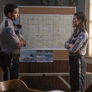 Dexter: New Blood: Alano Miller e Julia Jones in una scena del sesto episodio