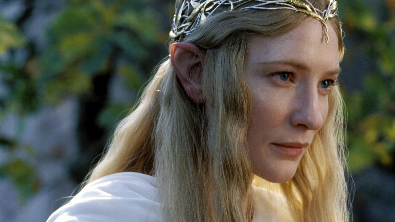 Un ritratto di Cate Blanchett nei panni di Galadriel