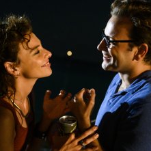 Supereroi: Jasmine Trinca e Alessandro Borghi in una scena del film