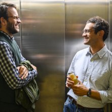 Supereroi: Alessandro Borghi e Vinicio Marchioni in una scena