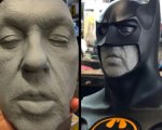 The Flash: una scultura mostra il volto di Michael Keaton nei panni di Batman (FOTO)
