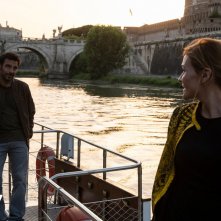 Lasciarsi un giorno a Roma: Edoardo Leo e Marta Nieto in una scena del film