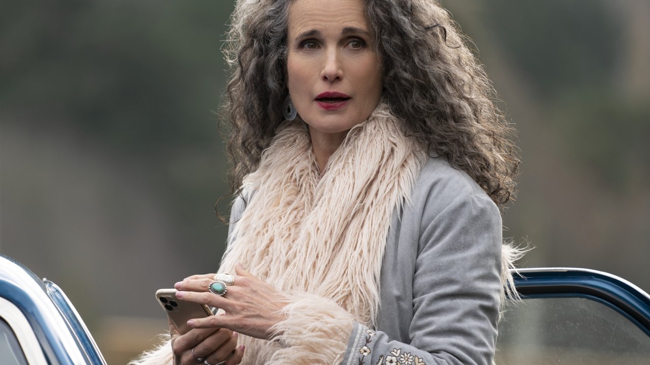 Andie MacDowell in una foto recente