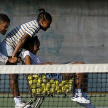 Una famiglia vincente - King Richard: Will Smith con Saniyya Sidney e Demi Singleton in una scena del film