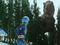 Jurassic World - Il dominio: Mikaela Shiffrin sfugge a un T-Rex nello spot delle Olimpiadi Invernali 2022