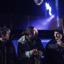 La notte più lunga dell'anno: Francesco Di Napoli, Nicolò Galasso e Michele Eburnea una scena del film