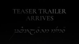 The Lord Of The Rings:  The Rings Of Power - Teaser Trailer