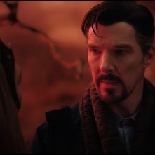 Doctor Strange nel Multiverso della Follia: Benedict Cumberbatch durante una scena tratta dal trailer