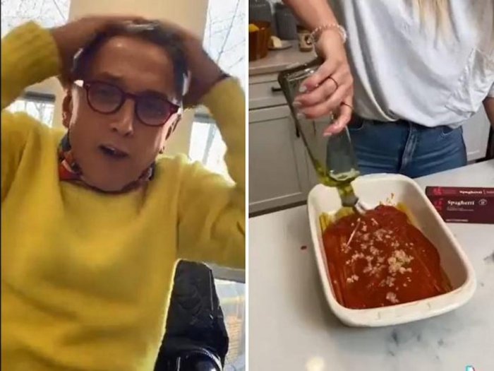 Bruno Barbieri: la sua esilarante reazione per la "ricetta horror" degli spaghetti (VIDEO)