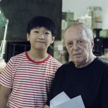 Occhiali neri, Dario Argento sul set col piccolo Andrea Zhang