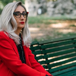 Studio Battaglia: Lunetta Savino in una scena