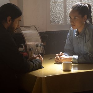 Morbius: Jared Leto e Adria Arjona in una scena