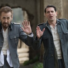 C'era una volta il crimine: Marco Giallini e Giampaolo Morelli in una scena del film