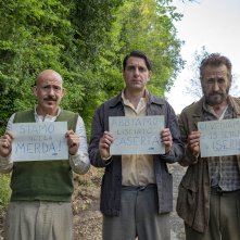 C'era una volta il crimine: Giampaolo Morelli, Gian Marco Tognazzi e Marco Giallini in una scena del film