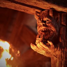 Notre-Dame in fiamme: un dettaglio della cattedrale in fiamme