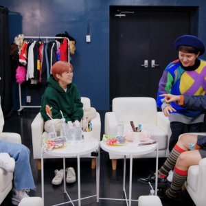 Celeb Five: dietro le quinte, una scena del documentario