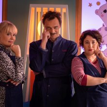 Bla Bla Baby: Chiara Noschese, Alessandro Preziosi e Maria Di Biase in una scena
