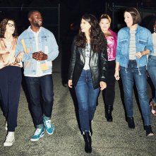 Single Drunk Female: il cast sul set