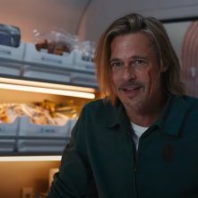 Bullet Train: Brad Pitt in una scena del film
