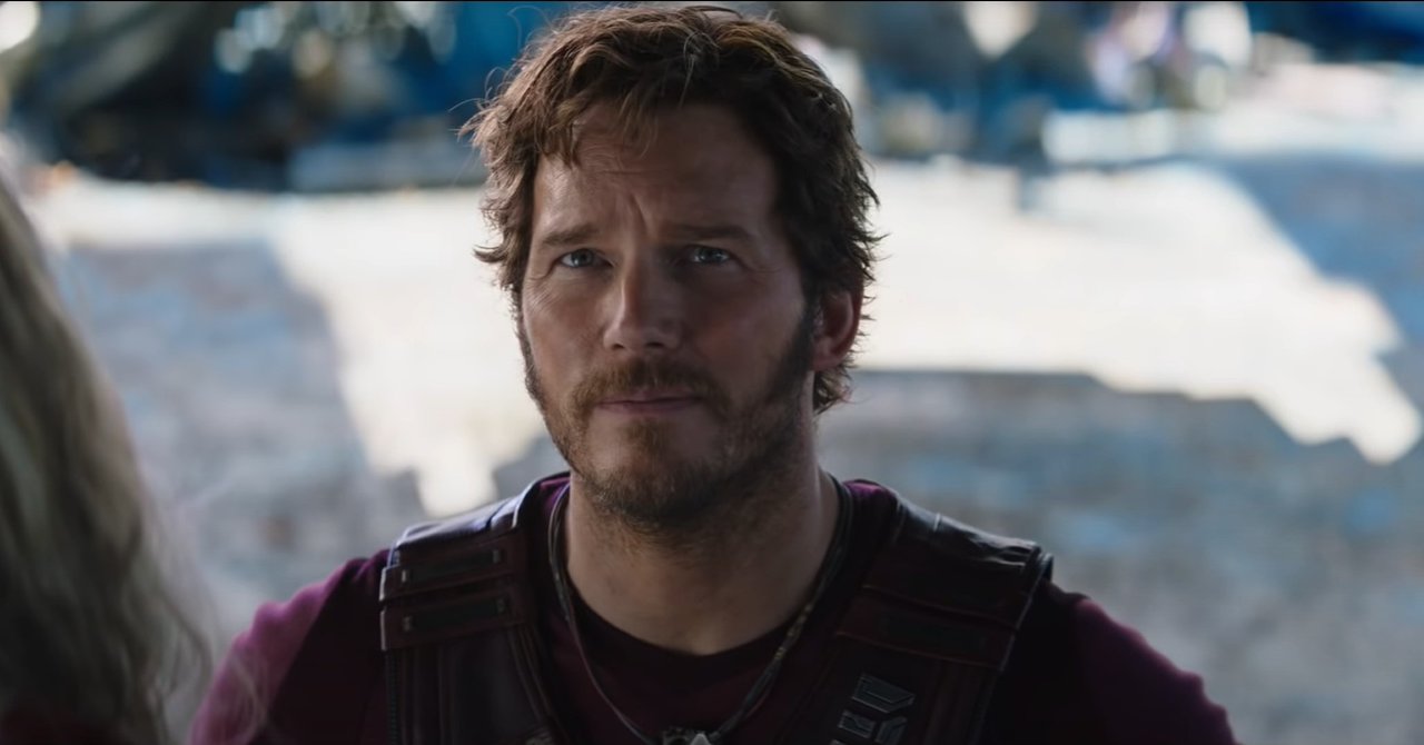 Chris Pratt è Peter Quill in una scena di Thor: Love and Thunder