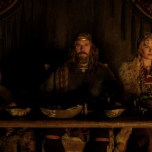 The Northman: Oscarn Novak, Ethan Hawke e Nicole Kidman durante una scena