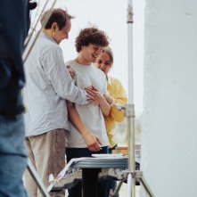 La tana: una foto dal set del film