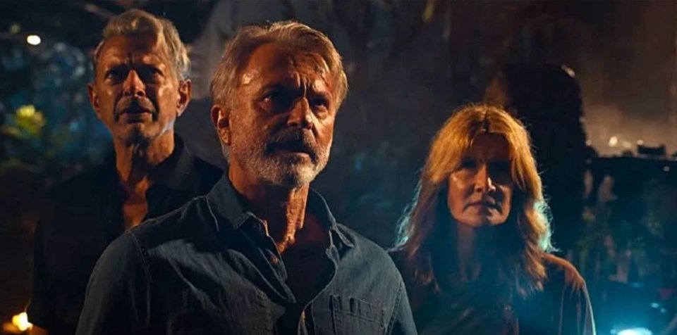 Jurassic World Dominio Trio Sam Neill Jeff Goldblum Laura Dern