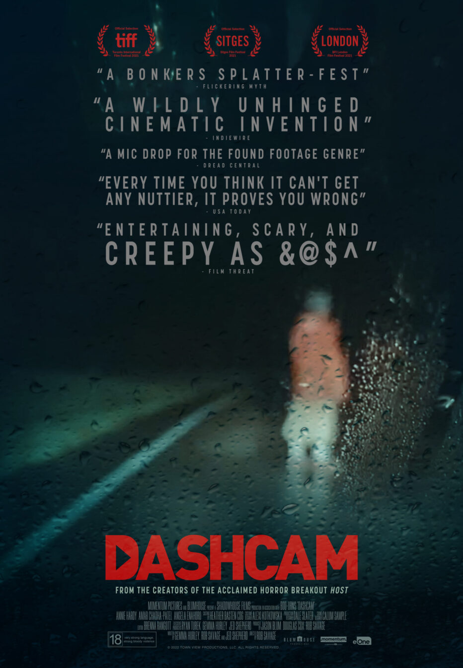 Dashcam Film Horror Poster 2022