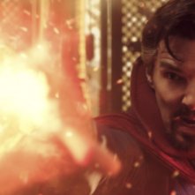 Doctor Strange nel Multiverso della Follia: Benedict Cumberbatch in una scena d'azione
