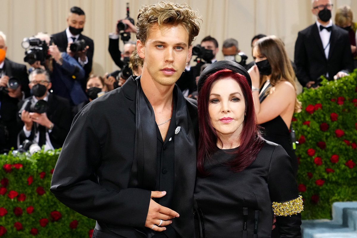 Elvis Priscilla Presley con Baz Luhrmann e Austin Butler al Met Gala