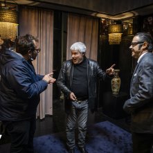(Im)perfetti criminali: Pino Insegno, Alessio Maria Federici sul set del film