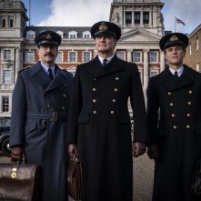L'arma dell'inganno - Operazione Mincemeat: Colin Firth, Johnny Flynn, Matthew Macfadyen in una scena del film