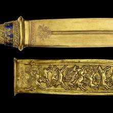 Tutankhamon. L'ultima mostra: daga decorata in oro e smalti