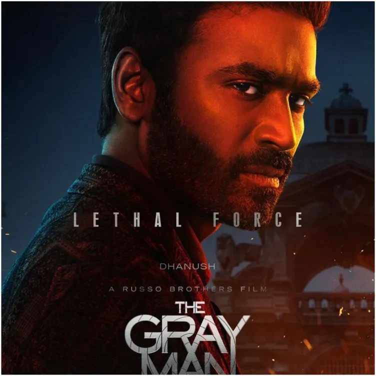 Dhanush Flaunts An Intense Look In Trailer Announcement Poster Of His Hollywood Debut Film The Gray Man Main