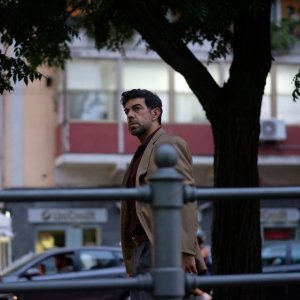 Nostalgia: Pierfrancesco Favino durante una sequenza