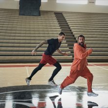 Hustle: Adam Sandler, Juancho Hernangomez durante una scena