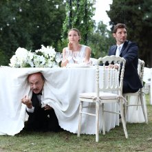 Il giorno più bello: Fiammetta Cicogna, Carlo Buccirosso, Stefano De Martino in una scena del film