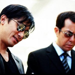 Infernal Affairs III: Tony Chiu-Wai Leung e Anthony Chau-Sang Wong in una scena del film