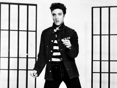 Elvis Presley Promoting Jailhouse Rock