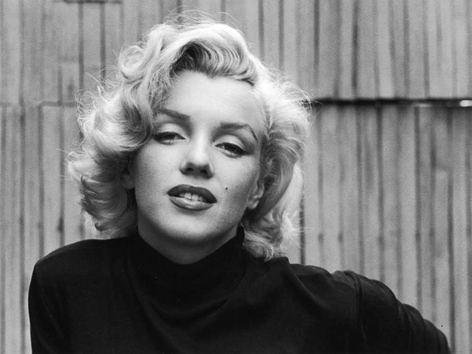 Marilyn Monroe Black Sweater Landscape 1953