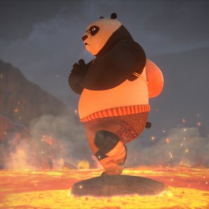 Kung Fu Panda: Il cavaliere dragone, una scena della serie