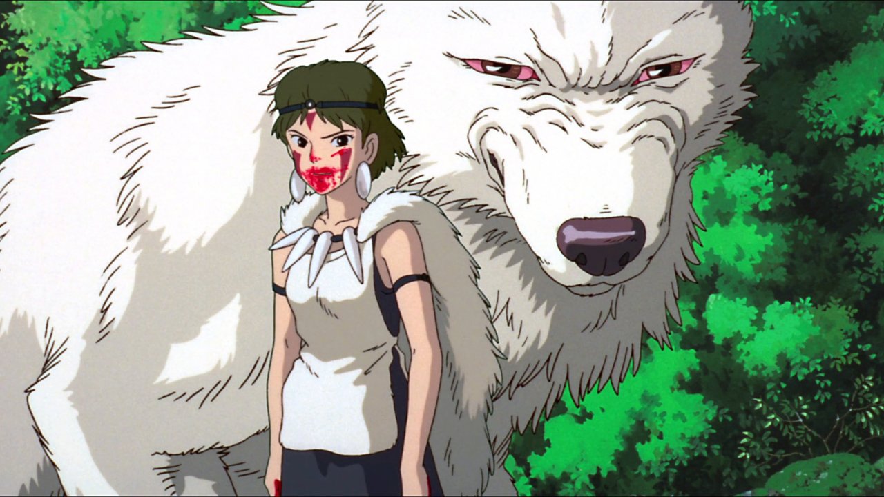 Una scena di Principessa Mononoke dello Studio Ghibli