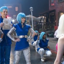 Zombies 3: Milo Manheim, Meg Donnelly, Matt Cornett, Terry Hu, Kyra Tantao in una scena