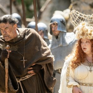 Il Pataffio: Alessandro Gassmann, Viviana Cangiano in una sequenza