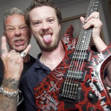 Joseph Quinn durante il suo incontro con i Metallica