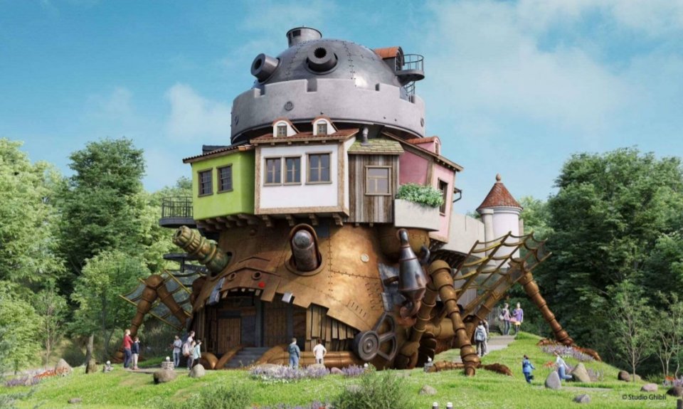 Howls Moving Castle From The Studio Ghibli Theme Park